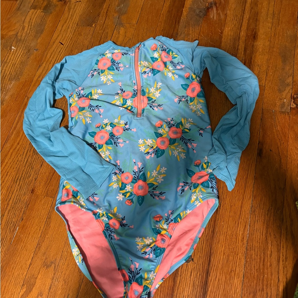 Floral Long Sleeve Swimsuit